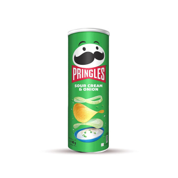 Чипси Pringles Sour Cream & Onion Сметана-цибуля, 165 г